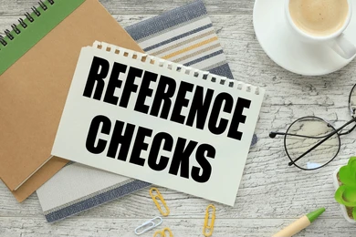 reference checks sheet paper
