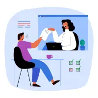 Coaching for Interviews vector